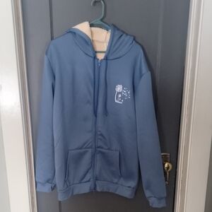 Women's Blue Zip-Up Hoodie